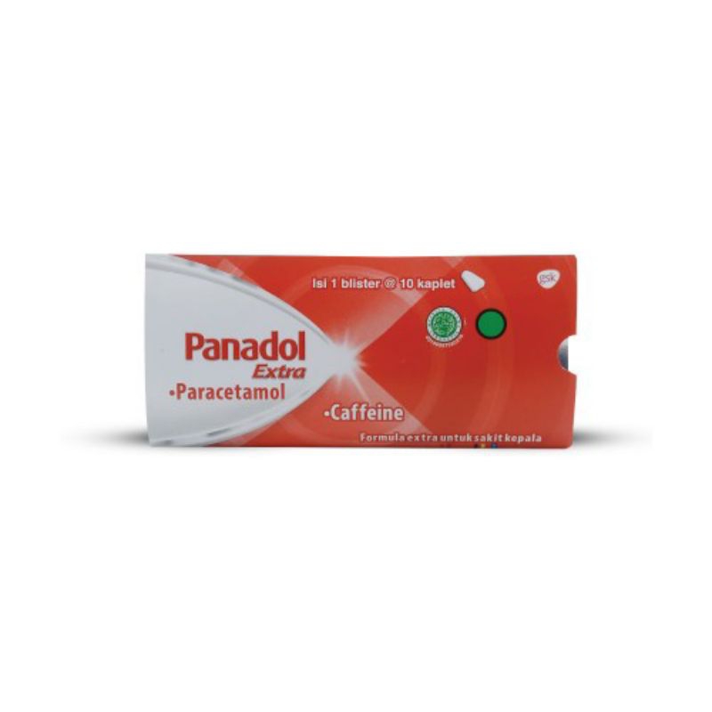 Panadol Extra Merah (Strip isi 10 kaplet) Obat Sakit Kepala