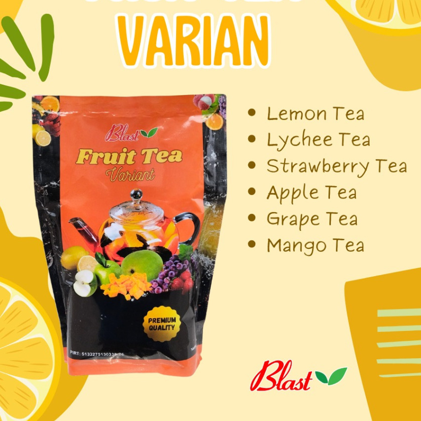 

Bubuk Minuman Teh Rasa Buah 1 KG - Powder drink - Fruit Tea Drink - Lemon Apel Leci Tea