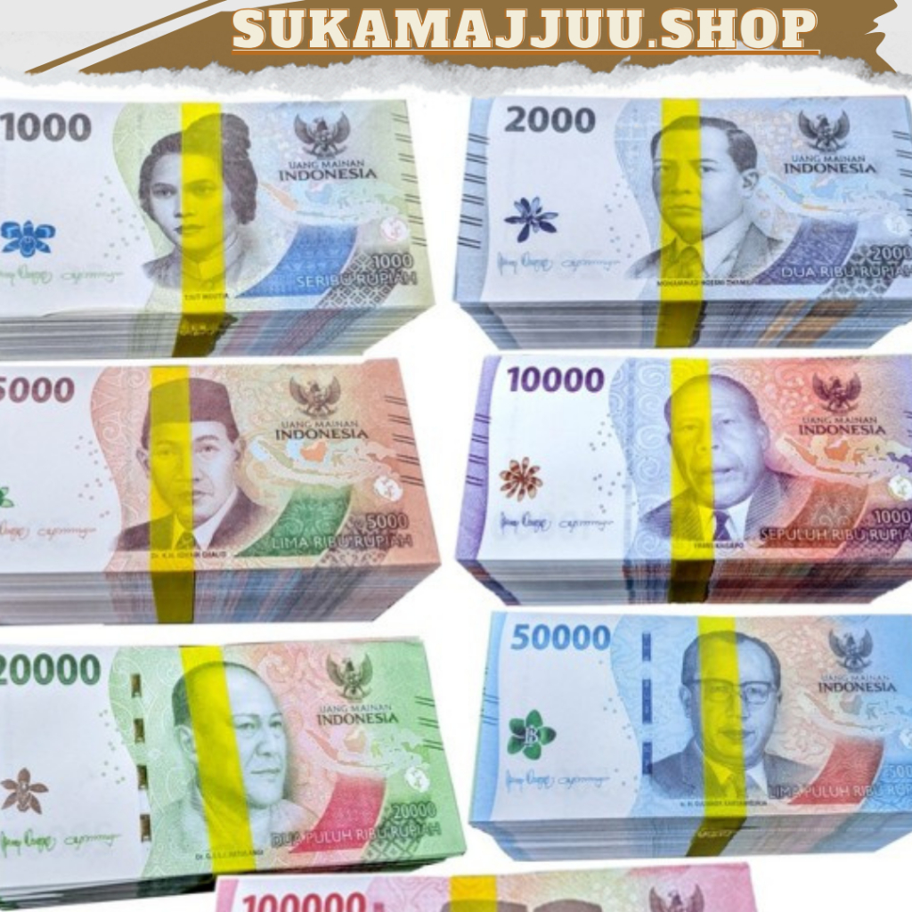MAINAN|Uang mainan 20lembar|Uang Mainan 1.000 dapat 20Lembar isi random Uang Buket Uang Replika Uang
