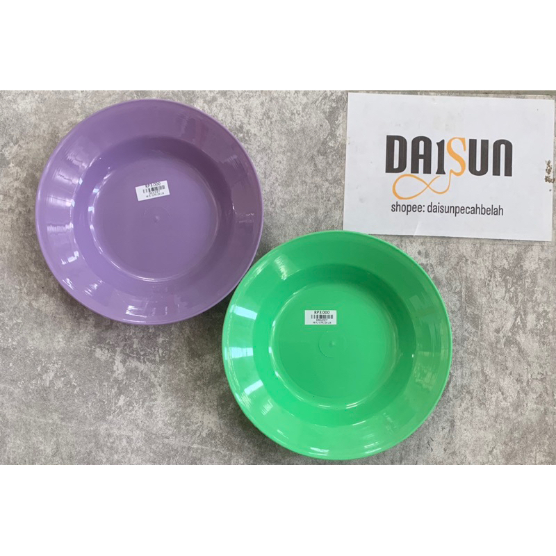 PIRING MAKAN PLASTIK BULAT/ PIRING MAKAN CANTIK DS1227