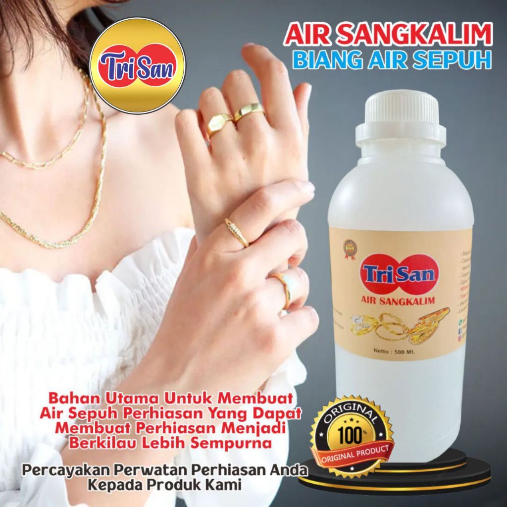 Trisan Golden Air Sangkalim Sangkaling Portas Kaucn Bubuk Emas Bahan Utama Untuk Membuat   Air Sepuh