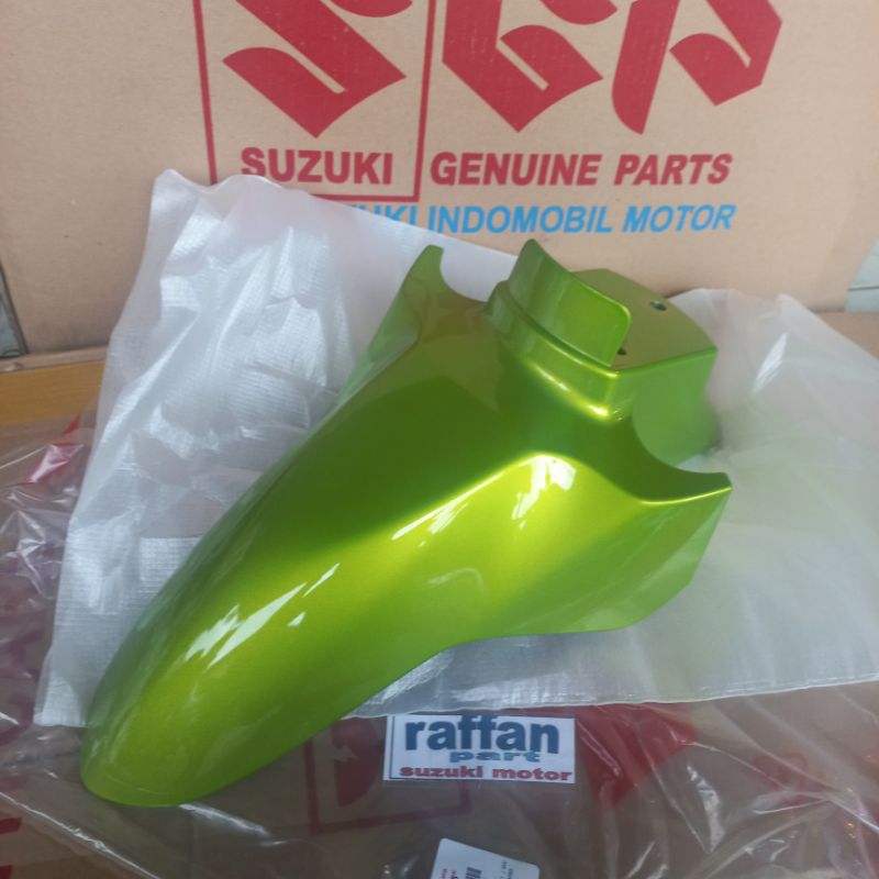 spakbor depan suzuki nex karbu nex Fi hijau/fresh green asli 100% original suzuki