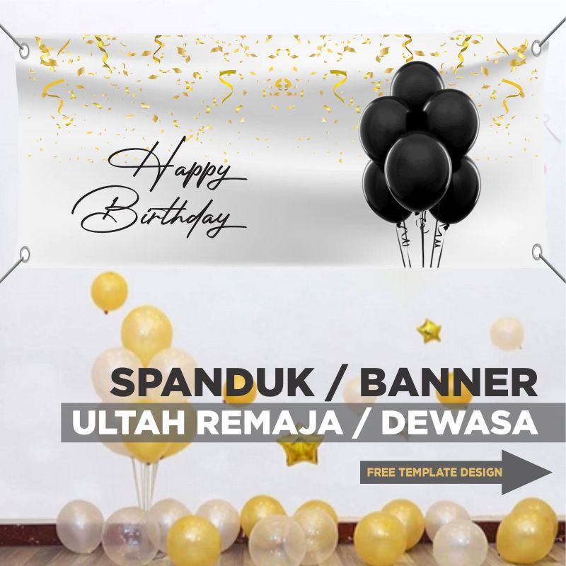 Spanduk Banner Ultah / Birthday Remaja dan Dewasa