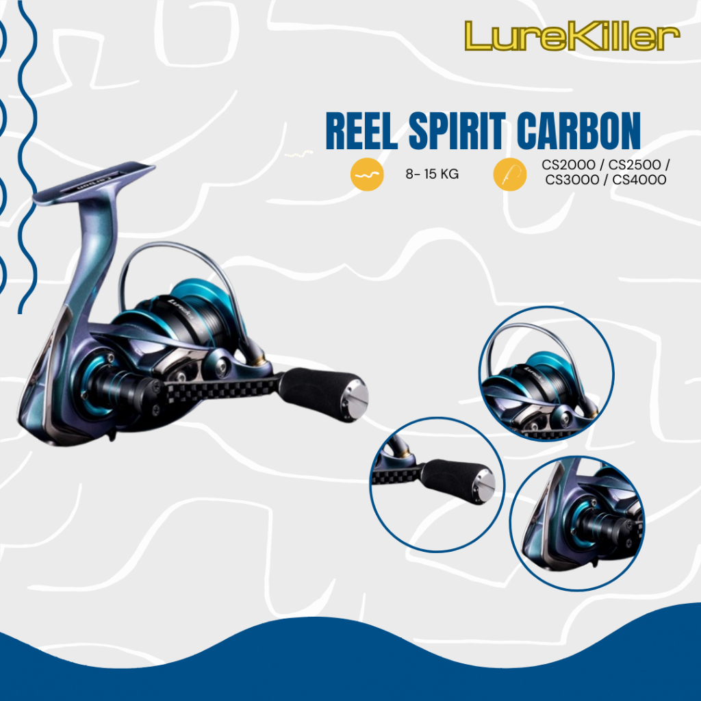 Lurekiller Carbon Spinning Reel SPIRIT CS2000/2500/3000/4000