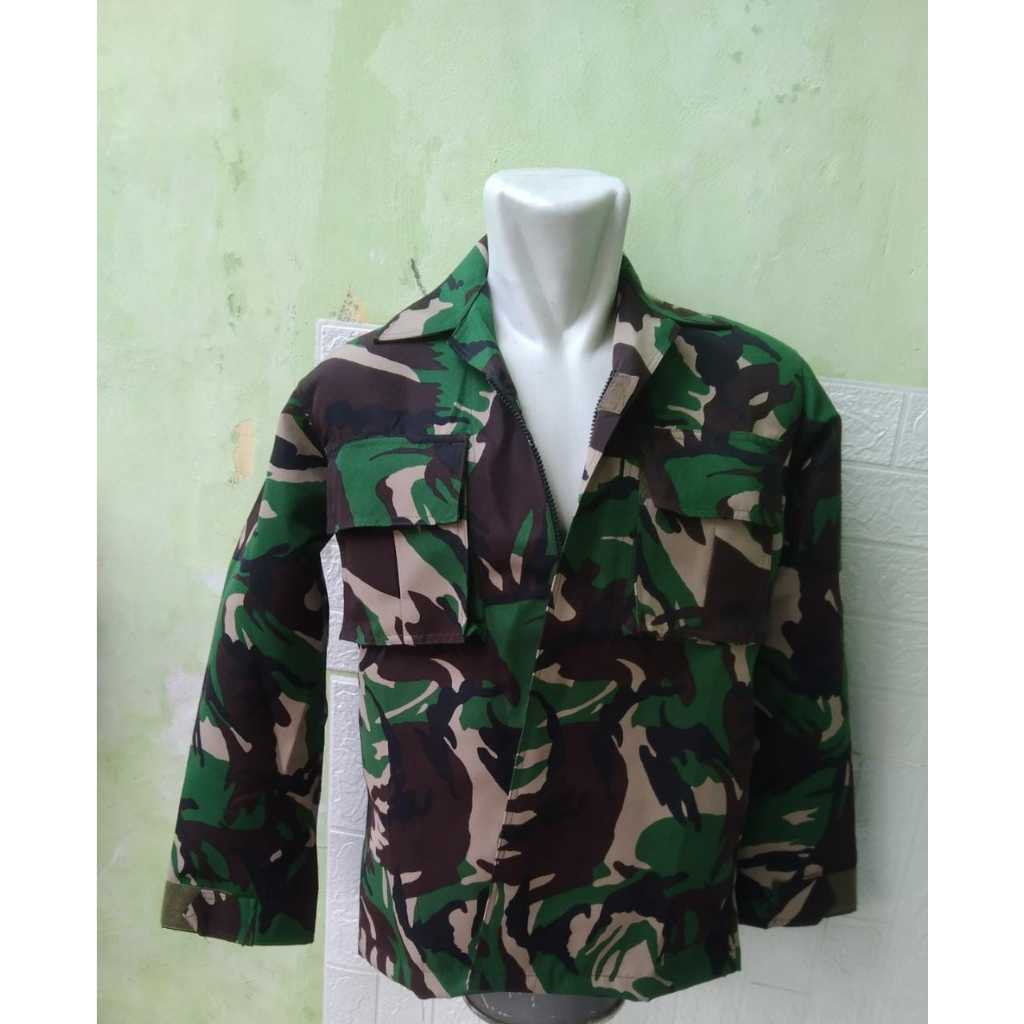 STELAN BAJU PDL VELBED SEMI WOLL /SETELAN BAJU TNI/BAJU PDL LORENG DINAS LAPANGAN