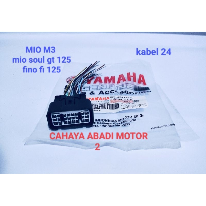 SOKET ECU ECCU CDI  2PH MIO M3 MIO SOUL GT 125 FINO FI 125 KABEL 24 ORIGINAL PRODUK