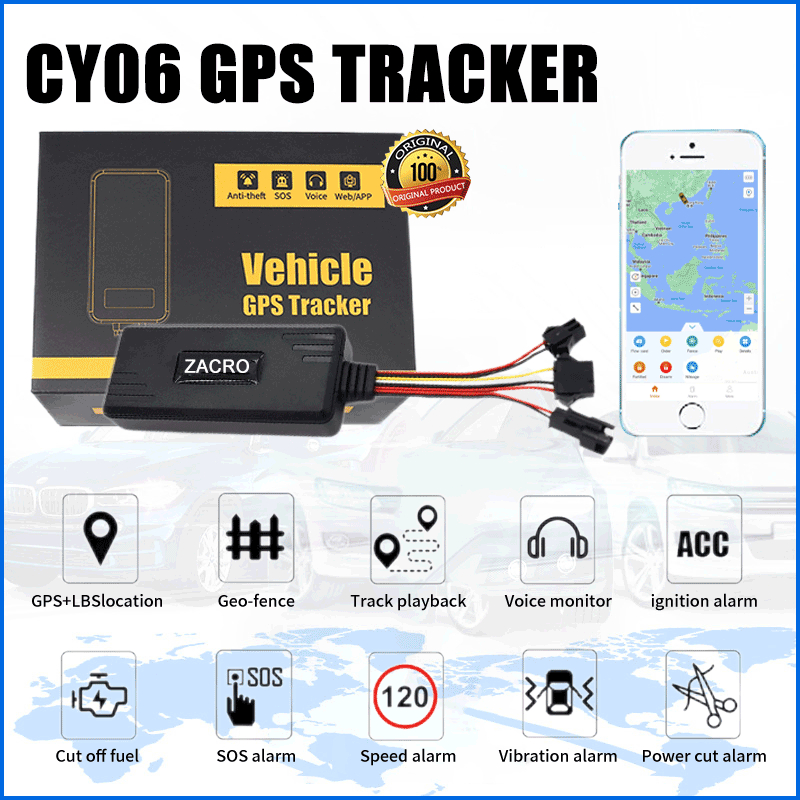 ZACRO GPS TRACKER CY06 ORIGINAL/GPS MOBIL DAN MOTOR