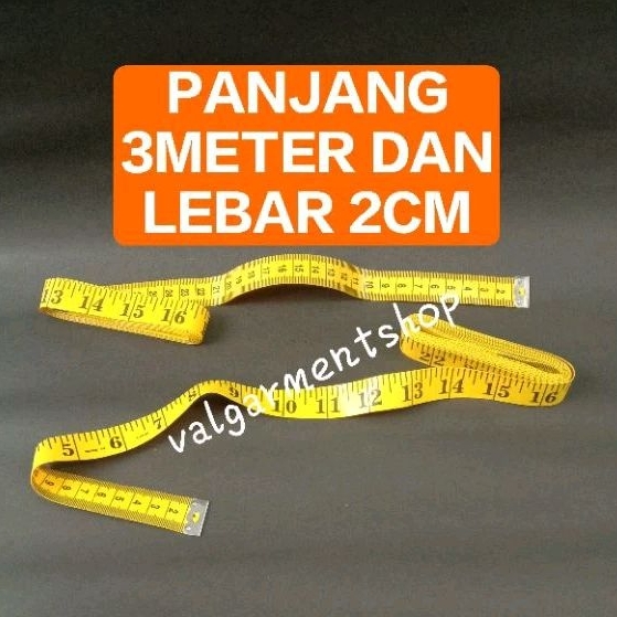 METERAN BAJU 3METER KUALITAS PREMIUM METERAN JAHIT METERAN BESAR