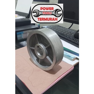 Pulley Wood Jointer OSCAR 8" Mesin Serut Kayu WJ-200 Puli Pulli Pully Puly Van Belt V-Belt WJ200 WJ 