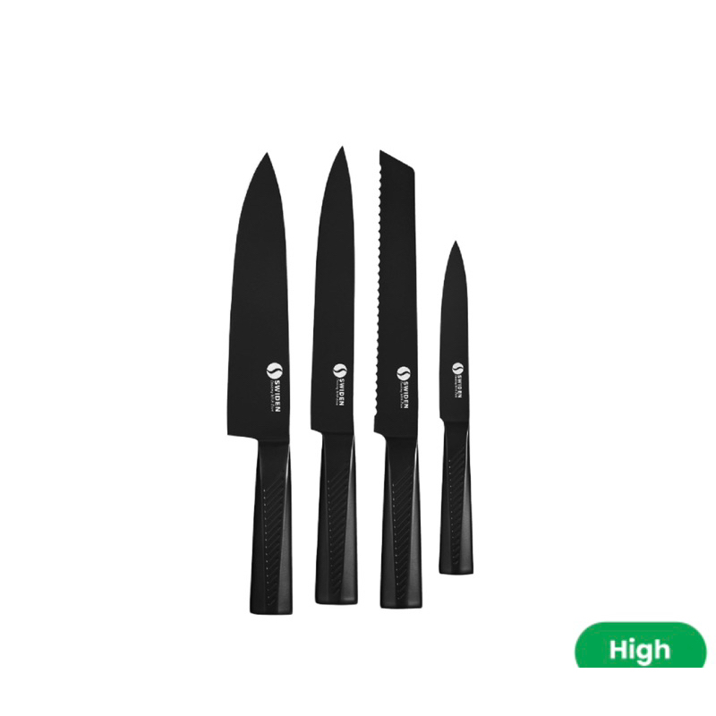 Swiden Premium Black Knife Set / Pisau Sultan