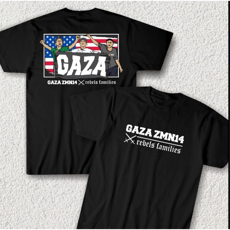 TSHIRT GAZA ZMN14 X REBELS FAMILIES