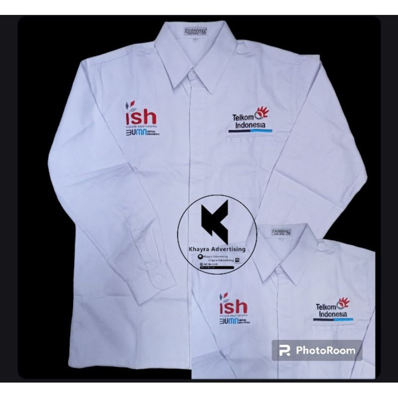kemeja ISH BUMN Telkom indonesia Seragam ISH BUMN Telkom indonesia baju putih lengan panjang