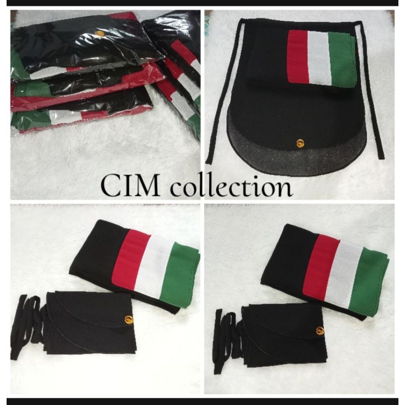 hijab segi empat palestina set cadar by CIM collection