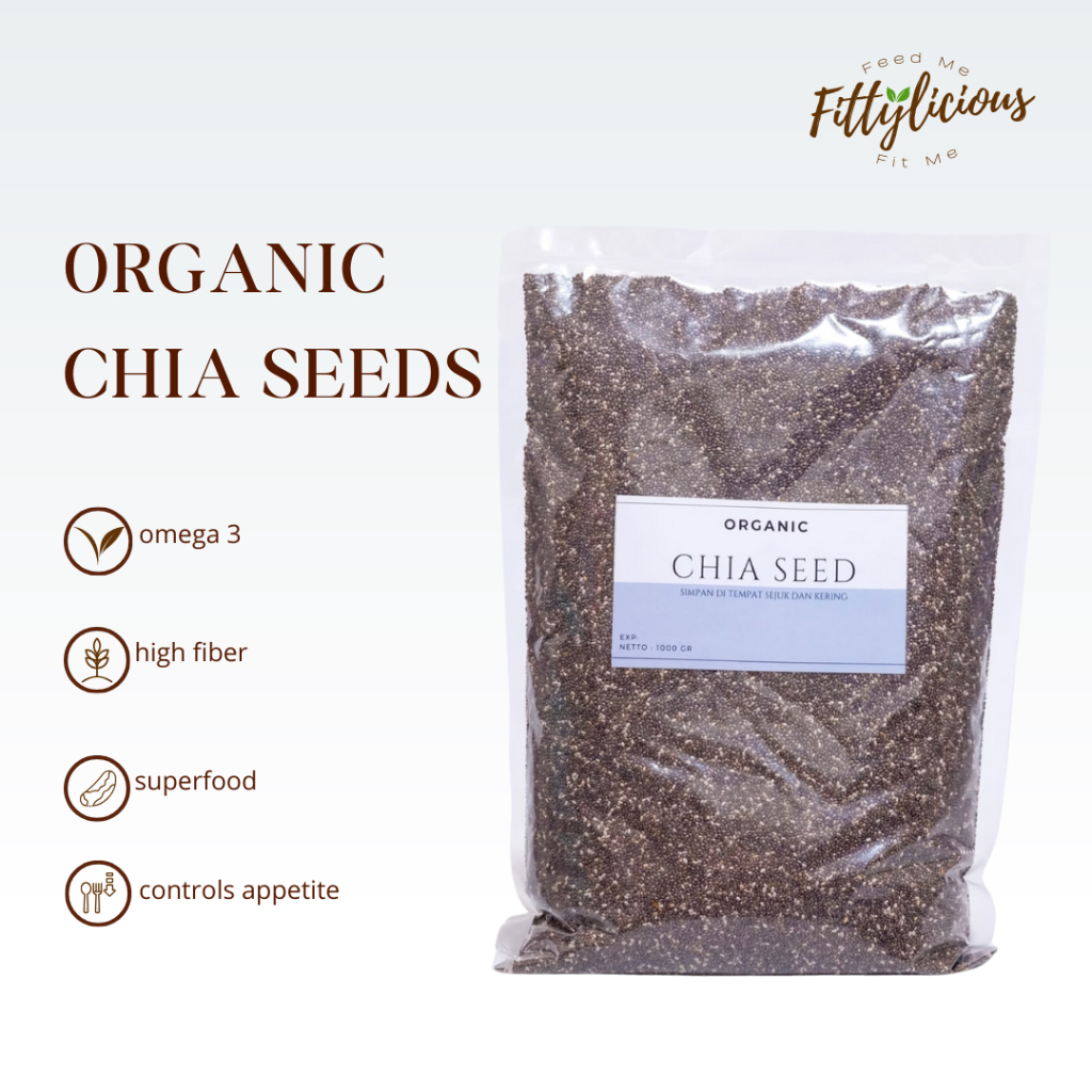 

Organic Chia Seed 1kg / Organic Chia Seed 500gr / Biji Chia