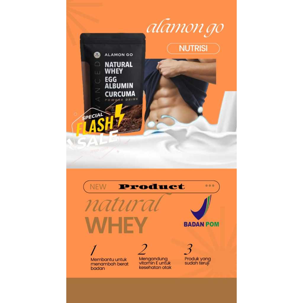 

Penambah Berat Badan | Alamon GO | Natural Whey + Albumin + Temulawak | Ribuan Testimoni Asli Penambah Nafsu Makan Efektif Dan praktis