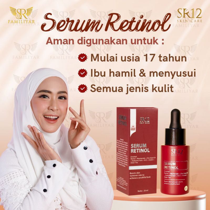 SERUM RETINOL SR12 - RETINOL SERUM SR12
• Cegah jerawat dengan Serum Retinol SR12
• Atasi jerawat de