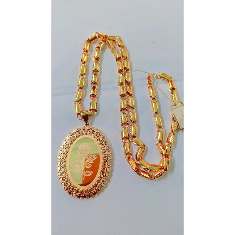 kalung bambu sultan lapisan emas Kuningan