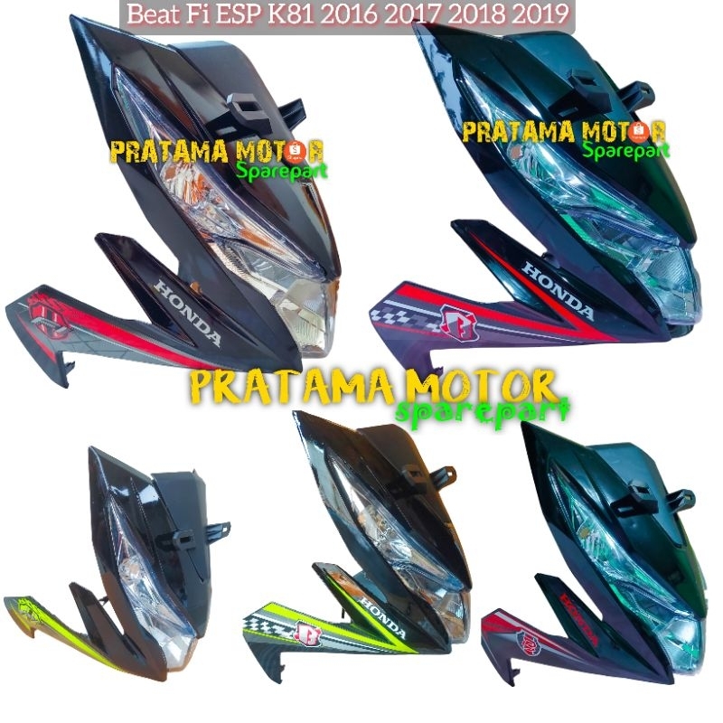 Full Set Tameng Body Depan Beat Fi Esp Eco Hitam 2016 2017 2018 2019