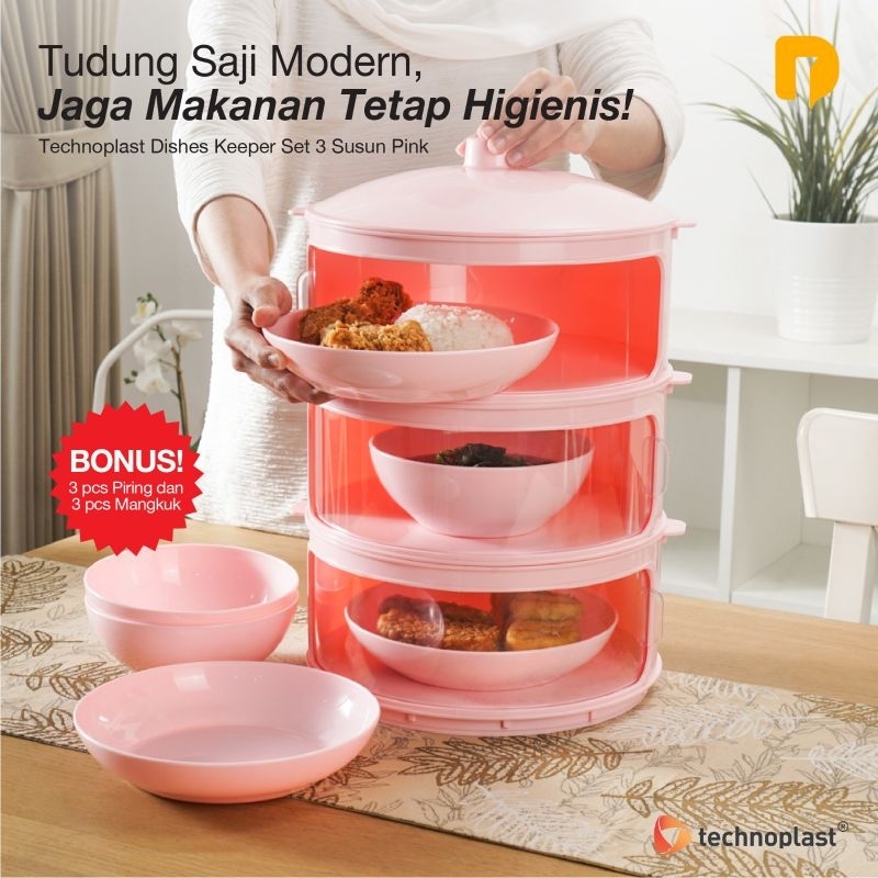 Tudung Saji 3 Susun Technoplast Foodgrade