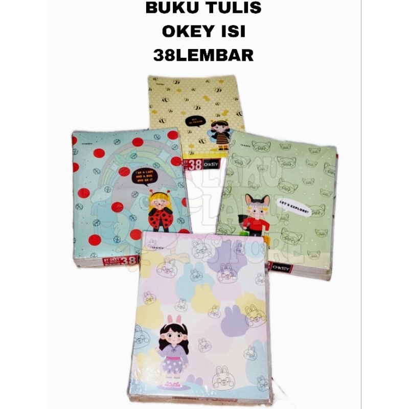

BUKU TULIS/ BUKU TULIS OKEY 38/ BUKU MENULIS/ BUKU ANAK SEKOLAH