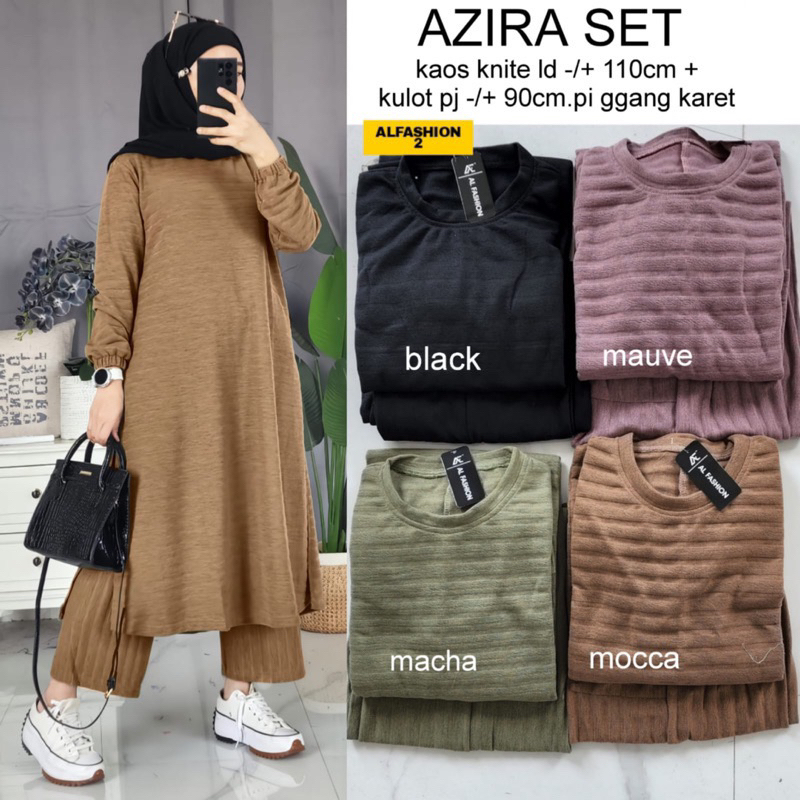 azira set wanita / setelan wanita viral / baju fashion kekinian