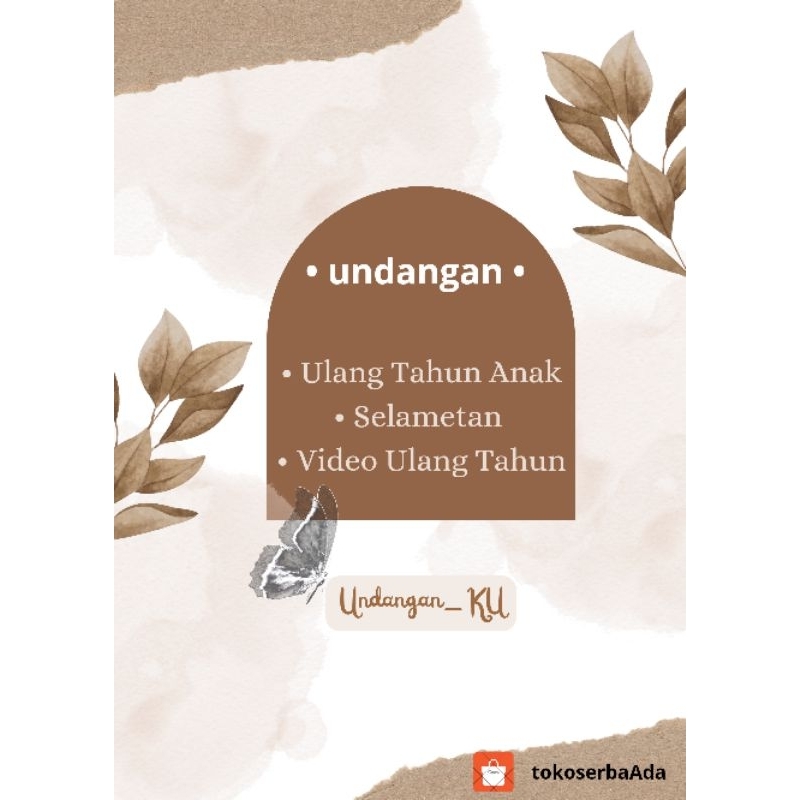 JASA DESAIN UNDANGAN | Ulang Tahun Anak | Perayaan Pesta |