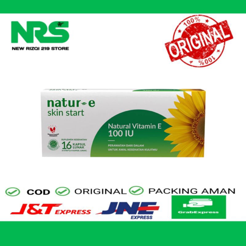 Natur E 100 IU / Natur E Hijau / Natur E Skin Start 16 Kapsul