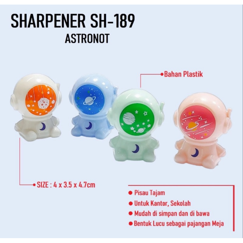

Rautan Pensil Astronot - Rautan Pensil - Pengasah Pensil - ATK Unik