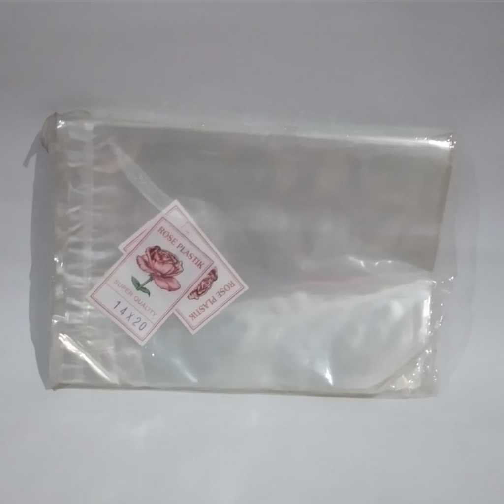 kantong plastik PP bening ukuran 14x20/12x20