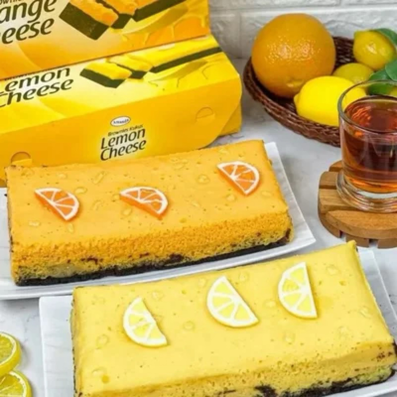 

Brownies Kukus Orange Cheese/ Lemon Cheese Original Amanda Bandung/ Cemilan Snack Oleh Oleh Bandung