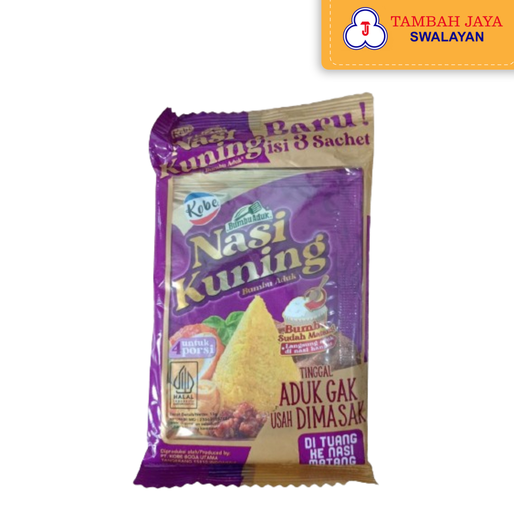 

Kobe Bumbu Aduk Nasi Kuning isi 3 sachet @15gr