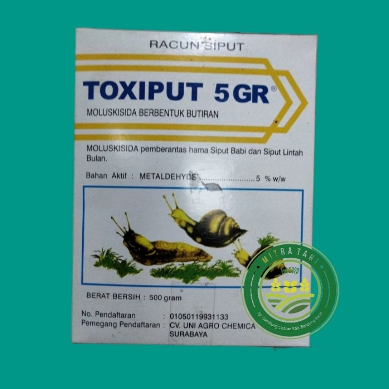 TOXIPUT MOLUSKISIDA TOXIPUT 5 GR KEMASAN 500 GRAM