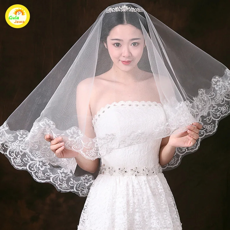 Length 3 Meters Long Veil Long Bridal Veil Slayer Wedding Bridal Long Veil Flower Lace Veil Wedding 