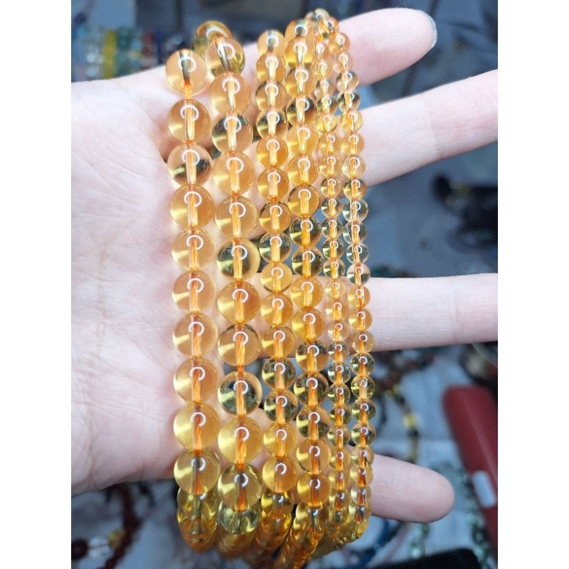 gelang crystal citrine NATURAL Super Clear TOP High Quality