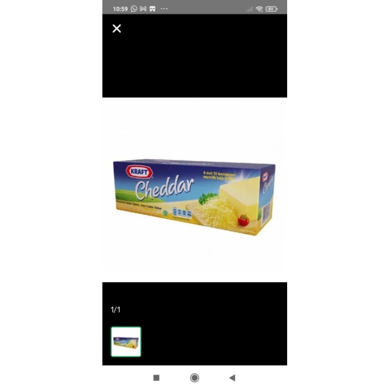 

Kraft keju cheddar kemasan 2kg