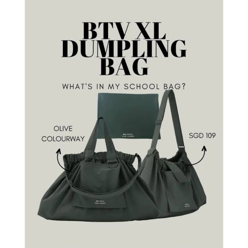 Dumpling Bag BEYOND XL Tas Import Viral