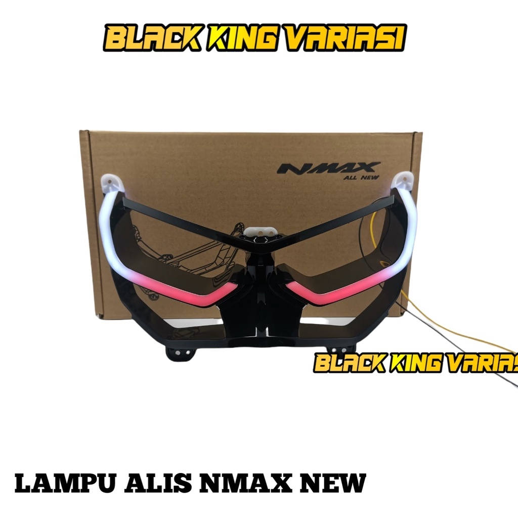 Lampu Alis Depan NMAX New Plus Frame Lampu Alis Frame N Max New 2020 Lampu Alis DRL Frame NMAX 2020