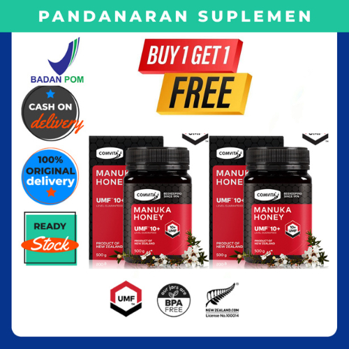 

Buy 1 Get 1 Free Manuka 10+ 250 gram Mgo Comvita Mag Gerd Asam Lambung Kesehatan Imunitas