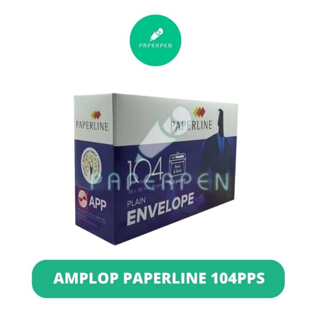 

(Pcs) Amplop Paperline 104Pps/Amplop Putih