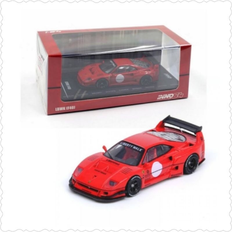 INNO 64 FERRARI F40 LBWK LIBERTY WALK  2023 RED INNO64