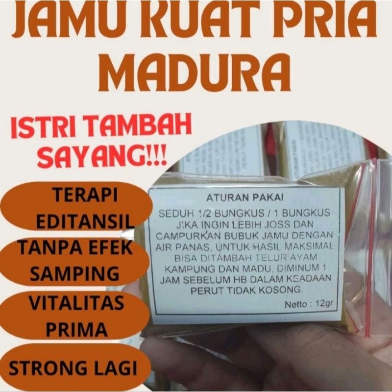 Jamu Kuat Tahan Lama Pria Dewasa Ramuan Madura