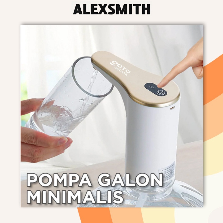 Dmm Goto Aquatic Pompa Galon Elektrik Dispenser Air Minum Pump Charge USB c Kualitas Premium