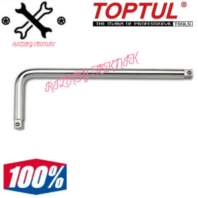 L-HANDLE/ gagang L Sock 3/8" TOPTUL AFAN1208