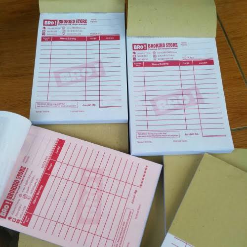 

CETAK NOTA CUSTOM 2PLY UKURAN 1/2 FOLIO FREE DESIGN ISI 50SET/BUKU NOTA SURAT JALAN NOTA BARANG