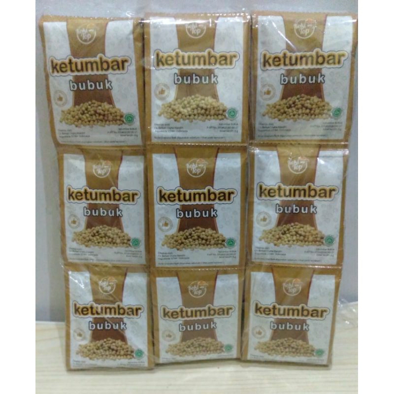 

Ketumbar Bubuk Koki Top 100% Ketumbar Asli 1 Pack isi 6 Renteng Kemasan 4 gram