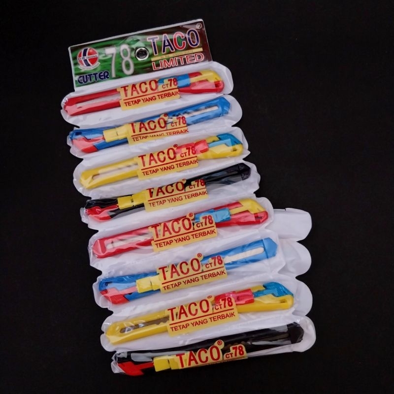 

(1 renteng) Cutter Taco Kecil 12 pcs