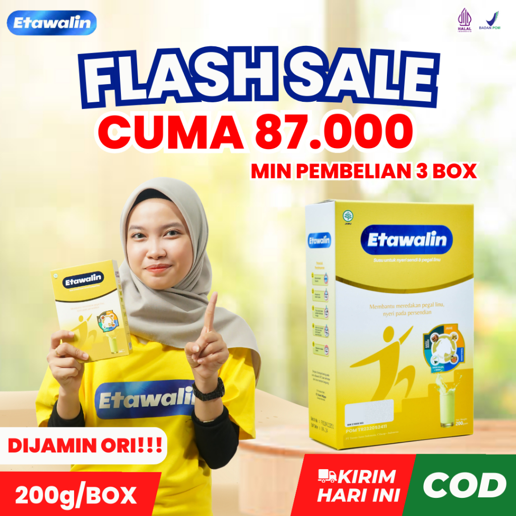 

FLASH SALE ETAWALIN – Susu Kambing Etawa Tingkatkan Kepadatan & Kesehatan Tulang Sendi Susu Anti Asam Urat Rematik Reumatik Nyeri Sendi Cocok Untuk Lansia Pengapuran Sendi