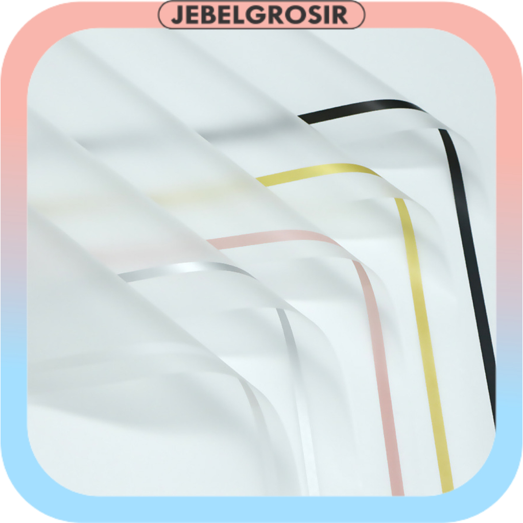 

Transparent Line Cellophane Kertas Bunga Wrapping Paper Ecer KB6087