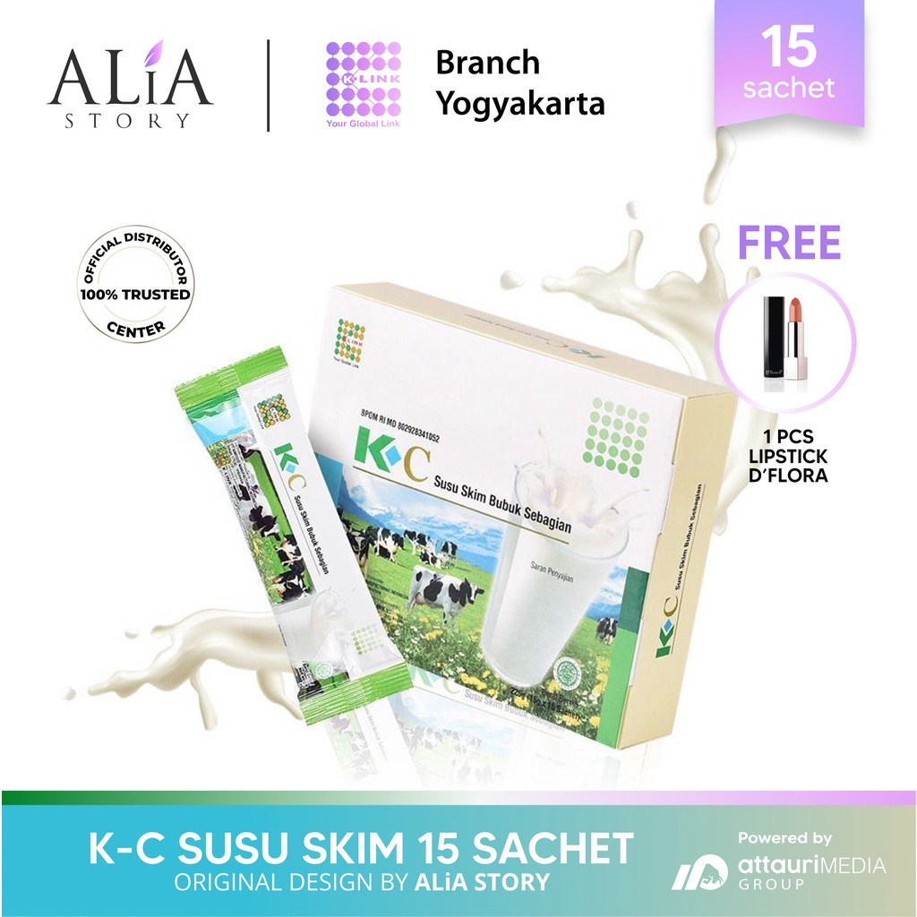 

K-C Susu Skim Bubuk (1 Box isi 15 Sachet) Susu Skim K-Link Original Skim Milk Powder New Zealand Untuk kekebalan Tubuh Memelihara Kesehatan Tubuh K Link Official Store K-Link Original Store Attauri