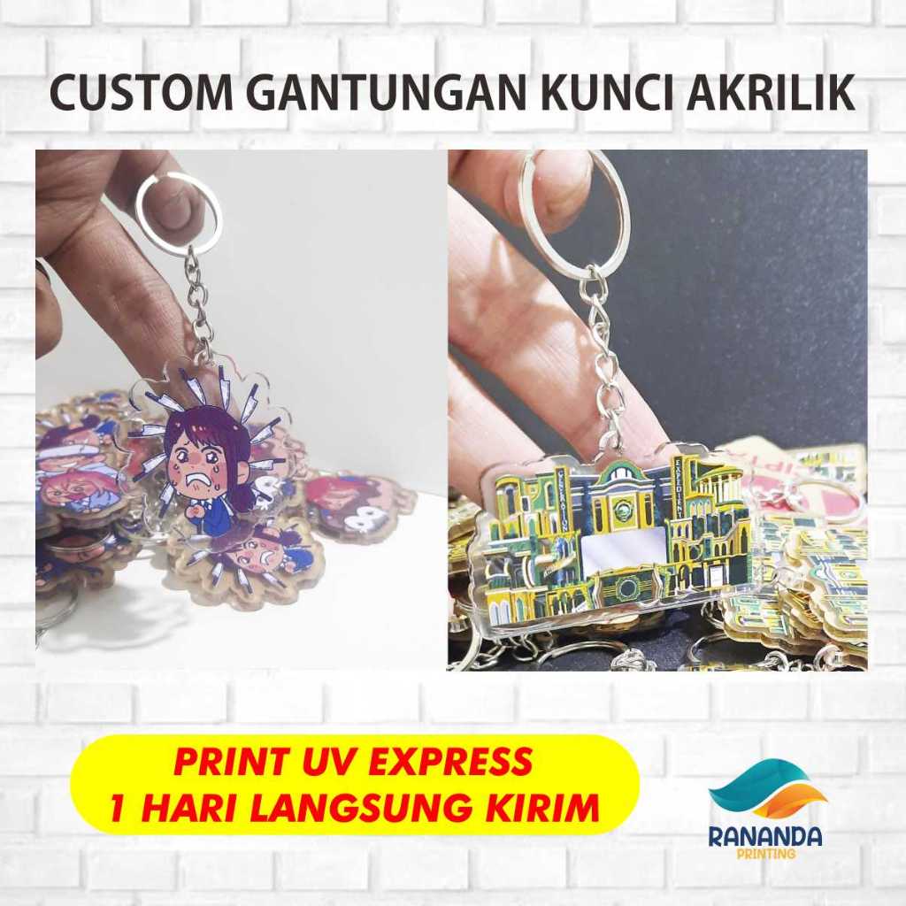 CUSTOM Ganci Akrilik | gantungan kunci akrilik custom